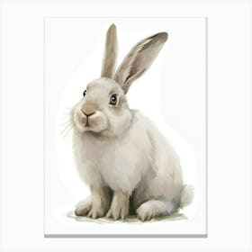 Flemish Giant Rabbit Kids Illustration 4 Canvas Print