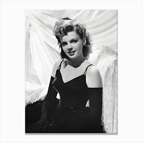 Actress Judy Garland Portrait Canvas Print