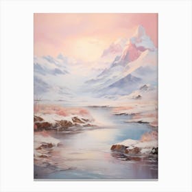 Dreamy Winter Painting Patagonia Argentina 1 Canvas Print