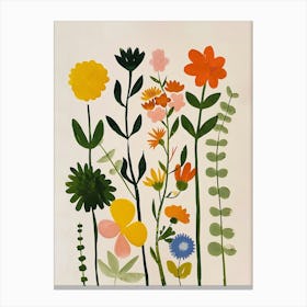 Painted Florals Prairie Clover 3 Canvas Print