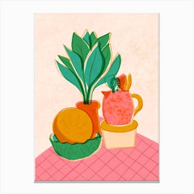 Melon and Jug Canvas Print