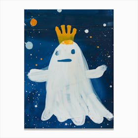 Ghost With Crown 1 Canvas Print