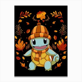 Fall Squirtle Canvas Print