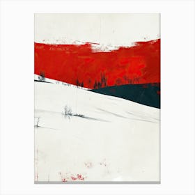 'Snow' Minimalism Canvas Print