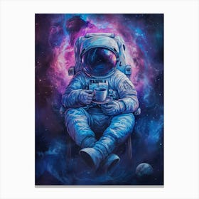 Astronaut In Space Canvas Print Canvas Print