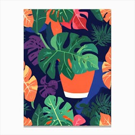 Seamless Tropical Pattern Canvas Print