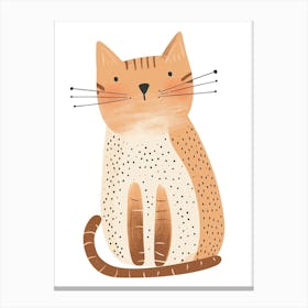 Manx Cat Clipart Illustration 4 Canvas Print