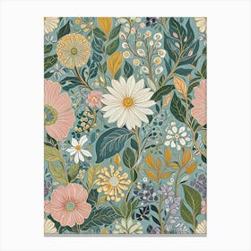 Floral Wallpaper 1 Canvas Print