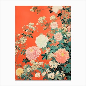 Great Japan Hokusai Japanese Flowers 9 Canvas Print