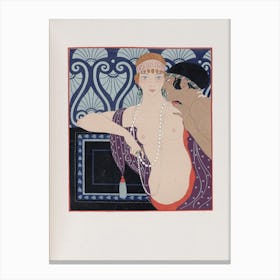 Les Trois Beautes De Mnasidika (1922,), 1 George Barbier Canvas Print