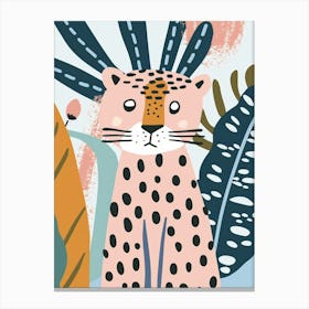 Leopard In Jungle Canvas Print