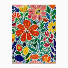 Floral Garden Style unemployment Canvas Print