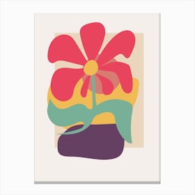 Abstract Flower Canvas Print