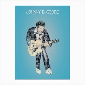 Johnny B Goode Chuck Berry Canvas Print