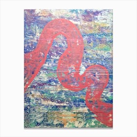 Abstract pink and blue Canvas Print