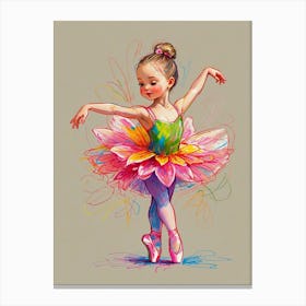 Little Ballerina 2 Canvas Print