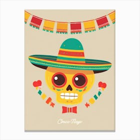 Mexican Skull Canvas Print