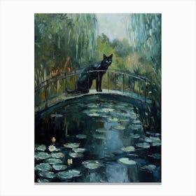 Cat On Bridge 1 Canvas Print