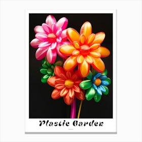 Bright Inflatable Flowers Poster Dahlia 3 Canvas Print