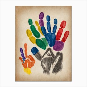 Handprints Canvas Print