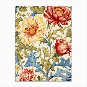 Floral Wallpaper 35 Canvas Print