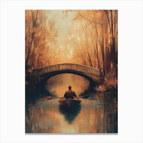 Man In A Boat 4 Canvas Print