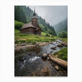 Old Church In The Mountains 2 Canvas Print