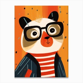 Little Red Panda 1 Wearing Sunglasses Canvas Print