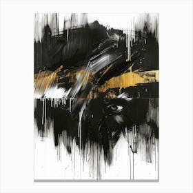 Black And Gold 52 Canvas Print