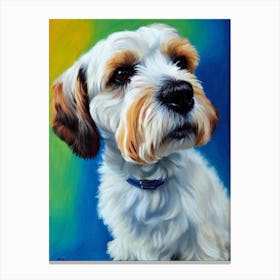 Dandie Dinmont Terrier Fauvist Style dog Canvas Print