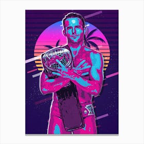 Roderick Strong 80s Retro Canvas Print