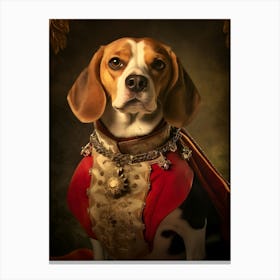 Beagle Baroque 3 Canvas Print