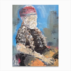 Willy Nelson Abstract Portrait Canvas Print