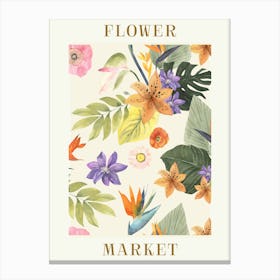 Flower Market 40 Canvas Print