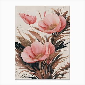 Pink Poppies Canvas Print