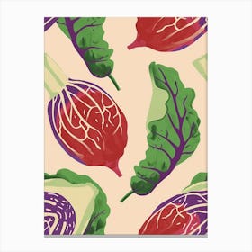 Abstract Cabbage Pattern 1 Canvas Print