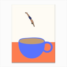 Coffee Jump Canvas Print