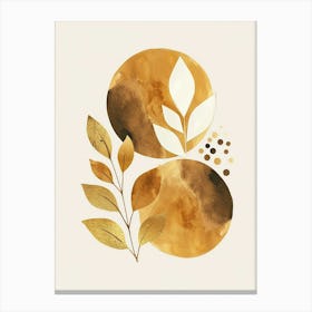 Autumn Leaves Watercolor Painting 7 Canvas Print