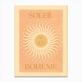Soleil Boheme Sun   Canvas Print
