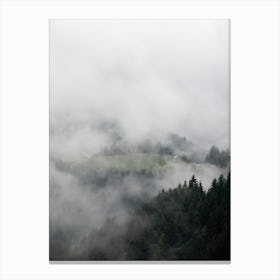 The House In The Mountains Canvas Print