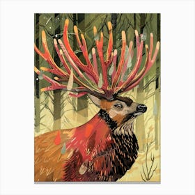 Deer In The Woods 9 Canvas Print