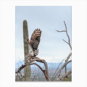 Arizona Great Horned Owl Canvas Print