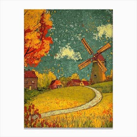 Autumn Windmill Toile