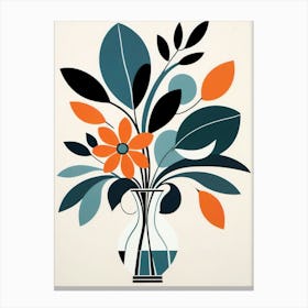 'Floral Arrangement' Abstract Canvas Print