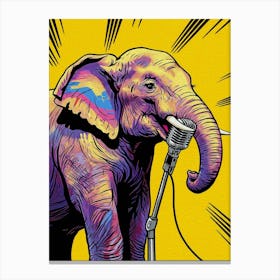 Elephant Singing 1 Stampe su tela