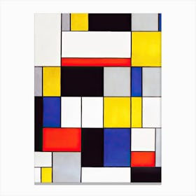 Composition A Background, Piet Mondrian Canvas Print