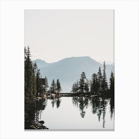 Alpine Lake View Canvas Print