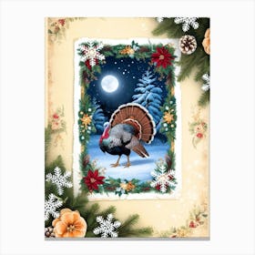 William Morris Turkey In The Snow 1 Canvas Print