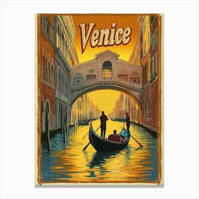 Aihrgdesign A Mid Century Modern Travel Poster For Venice Sho 9a6a3e9c E5a6 4773 9130 092e658a93ac 0 Canvas Print