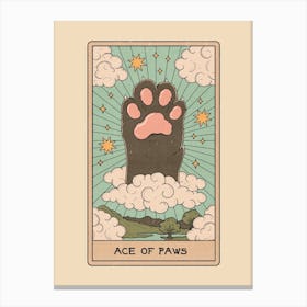 Ace Of Paws Canvas Print